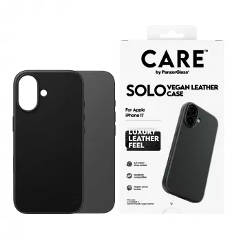 Custodia per cellulare PanzerGlass CARE™ Solo Case nera per Apple iPhone 17