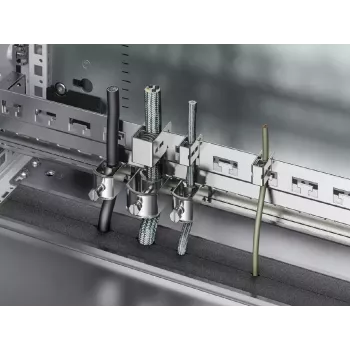 Kit guide per rack Rittal 2388.125, alloggiamento in alluminio, grigio, larghezza 1153 mm