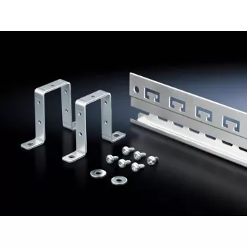 Kit guide per rack Rittal 2388.125, alloggiamento in alluminio, grigio, larghezza 1153 mm