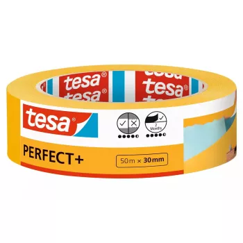 Tesa Economy 55342 nastro adesivo di carta, bianco, 50 mm x 50 m, 3 pz