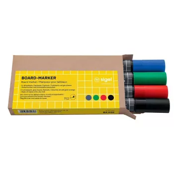 Pennarelli Sigel BA010 4 pz. nero blu verde rosso