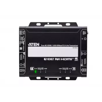Trasmettitore e ricevitore AV ATEN True 4K HDMI/USB HDBT3.0-Lite – 4096×2160 @ fino a 40 m, USB Type-A/Type-B, alimentazione in corrente continua