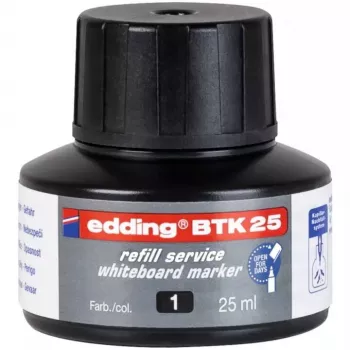 Inchiostro di ricarica per pennarello Edding BTK-25 nero 25 ml