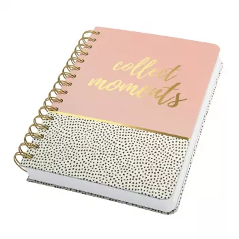 Quaderno A5 Sigel JN601 240 fogli nero rosa bianco