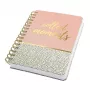 Quaderno A5 Sigel JN601 240 fogli nero rosa bianco