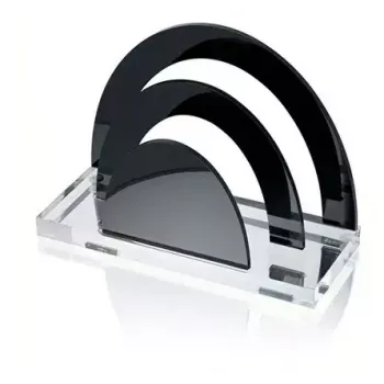 Portadocumenti WEDO 60 3001 acrilico nero trasparente