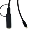 Adattatore cavo video Yealink 330000008024 1,2 m HDMI Type-A (standard) USB Type-C nero
