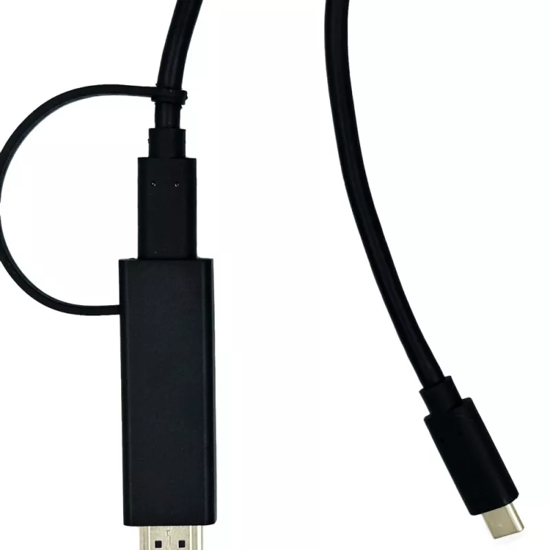 Adattatore cavo video Yealink 330000008024 1,2 m HDMI Type-A (standard) USB Type-C nero