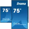 Display per digital signage iiyama LH7575UHS-B1AG schermo piatto 190,5 cm (75 inch) LCD Wi-Fi 500 cd/m² 4K Ultra HD nero processore integrato Android 11 24/7