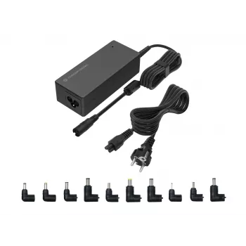 Conceptronic OZUL08B10 caricabatterie universale per laptop 90W, 10 punte di ricarica incluse