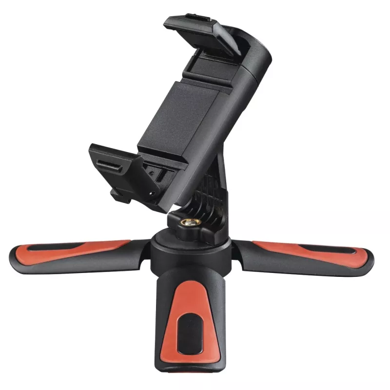 Hama Pocket II Rotation treppiede smartphone/tablet 3 gambe nero, rosso