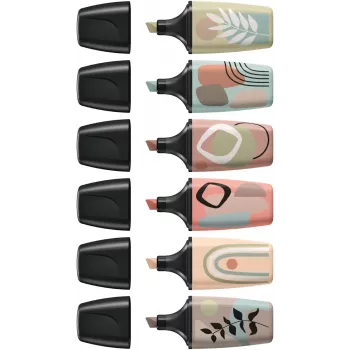 Pennarello STABILO BOSS MINI 6 pezzi punta a scalpello multicolore
