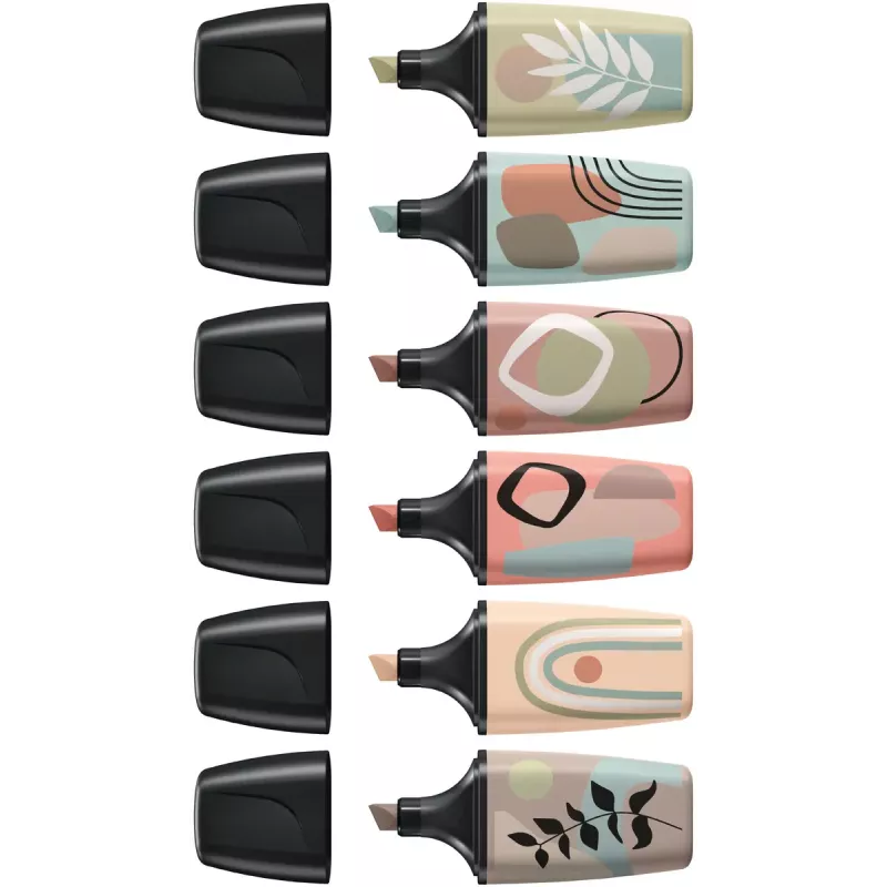 Pennarello STABILO BOSS MINI 6 pezzi punta a scalpello multicolore