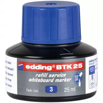Inchiostro di ricarica per pennarello Edding BTK-25 blu 25 ml, inchiostro di ricambio per pennarello
