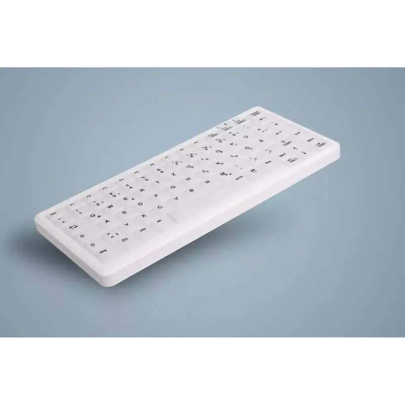Protezione per tastiera Active Key AK-C4110 — silicone, layout tedesco, 291×139×25 mm, bianco