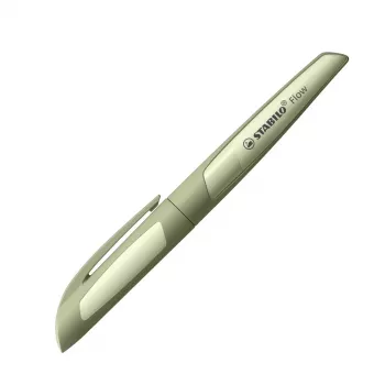 Penna stilografica STABILO Flow khaki cartuccia inchiostro blu