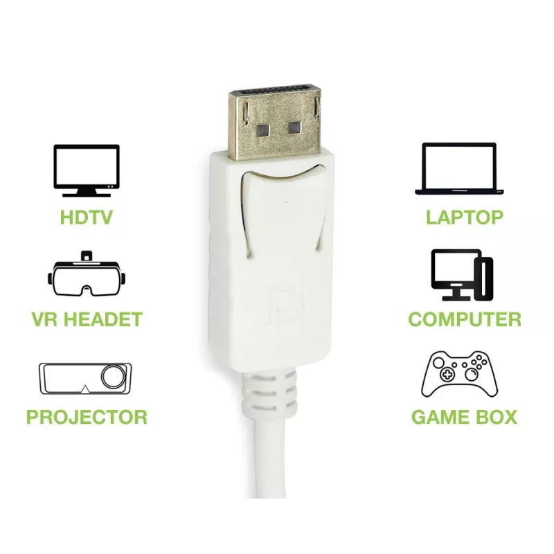 Techly adattatore DisplayPort 1.2 maschio / HDMI femmina 15 cm bianco IADAP DP-HDMIF2