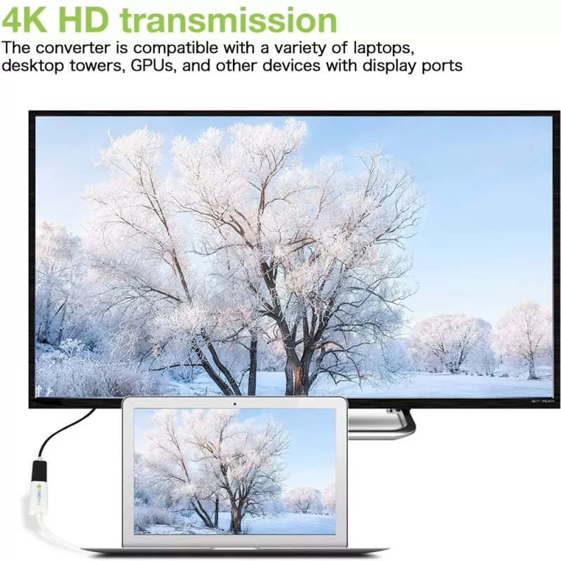 Techly adattatore DisplayPort 1.2 maschio / HDMI femmina 15 cm bianco IADAP DP-HDMIF2