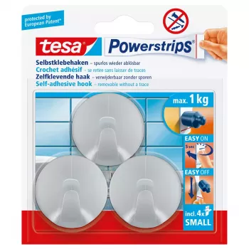 Ganci universali Tesa Powerstrips Hooks Small ROUND