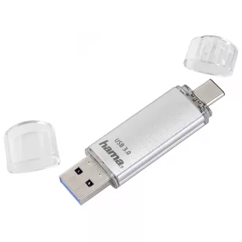 Hama C-Laeta chiavetta USB 256 GB USB Type-A / USB Type-C 3.2 Gen 1 (3.1 Gen 1) argento