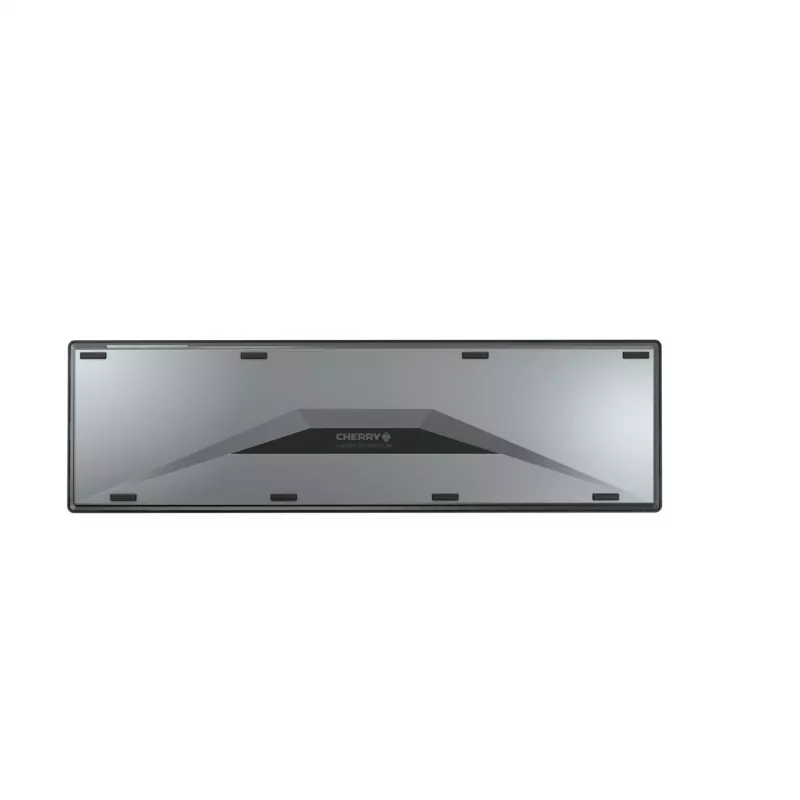 Set tastiera wireless Cherry DW 9500 sottile con mouse — RF + Bluetooth, layout QWERTZ, switch a forbice, 111 tasti, nero/grigio