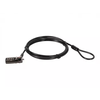 Conceptronic CUSTODIO01BN lucchetto a combinazione per laptop, slot di sicurezza Nano, 1,8 m