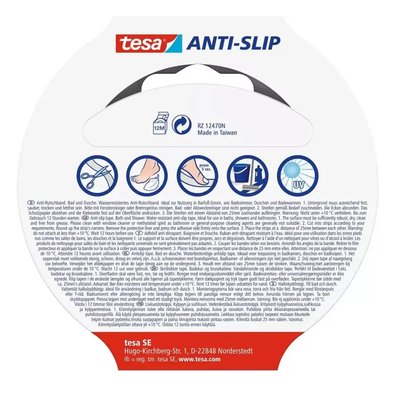 Striscia antiscivolo per vasca da bagno TESA 55533-00000-11