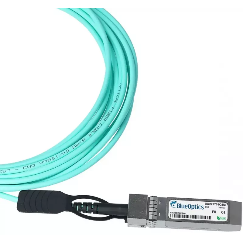 BlueOptics SFP28-AOC-25M-EE-BO cavo ottico attivo SFP28, 25 m, color menta