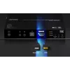 ATEN True 4K DP/HDMI Optical KVM 10km, trasmettitore e ricevitore, cablato, 10000 m, 4096 x 2160 pixel, nero, metallo