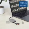 Lettore di schede ACT AC7056 USB 3.2 Gen 1 Type-C grigio MicroSD SD