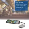 Lettore di schede ACT AC7056 USB 3.2 Gen 1 Type-C grigio MicroSD SD