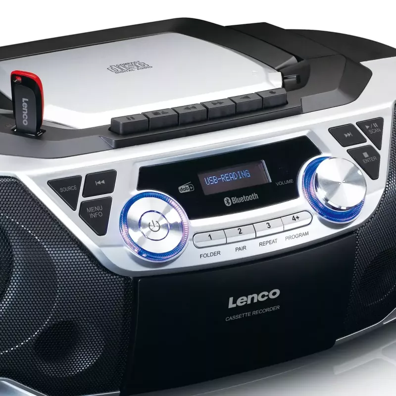 Radio portatile Lenco SCD-720SI sintonizzatore digitale DAB FM altoparlante a 2 vie