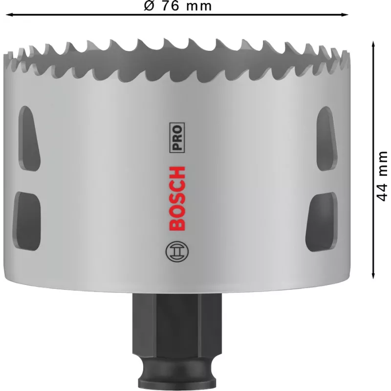Sega a tazza Bosch PRO Multi Material PC Plus 44/76 mm punta singola