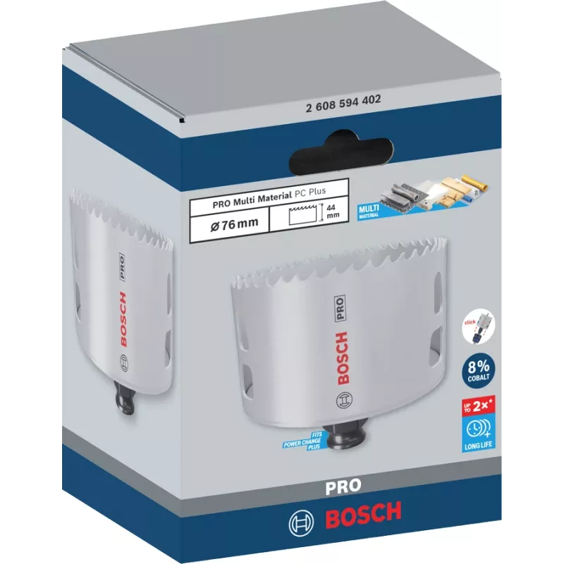 Sega a tazza Bosch PRO Multi Material PC Plus 44/76 mm punta singola