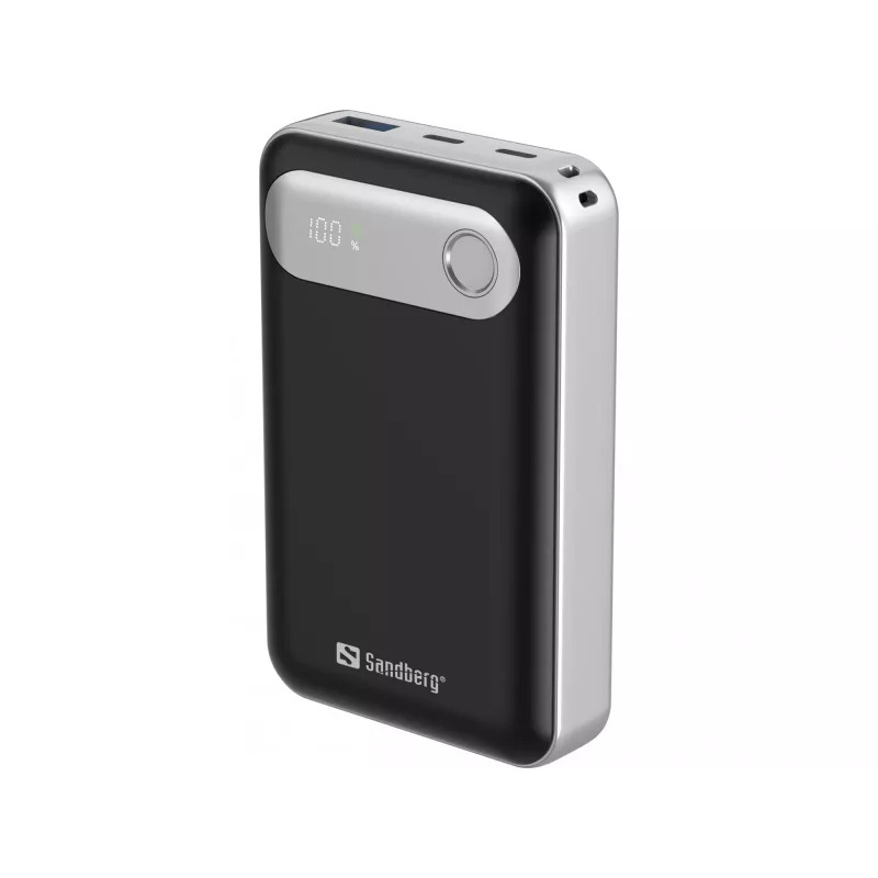 Powerbank da viaggio Sandberg 20000 PD35W, 20000 mAh, litio-polimero (LiPo), 3.7 V, nero, argento