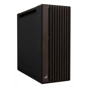 Case PC ASUS ProArt PA602 Wood Edition Midi Tower — nero e legno, supporta ATX/EATX, 2x200 mm anteriori, 1x140 mm posteriori