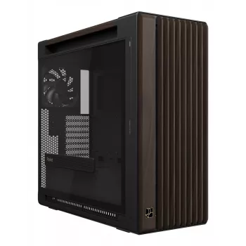 ASUS ProArt PA602 Wood Edition Modern nero - pannello in vetro temperato Midi Tower nero, legno
