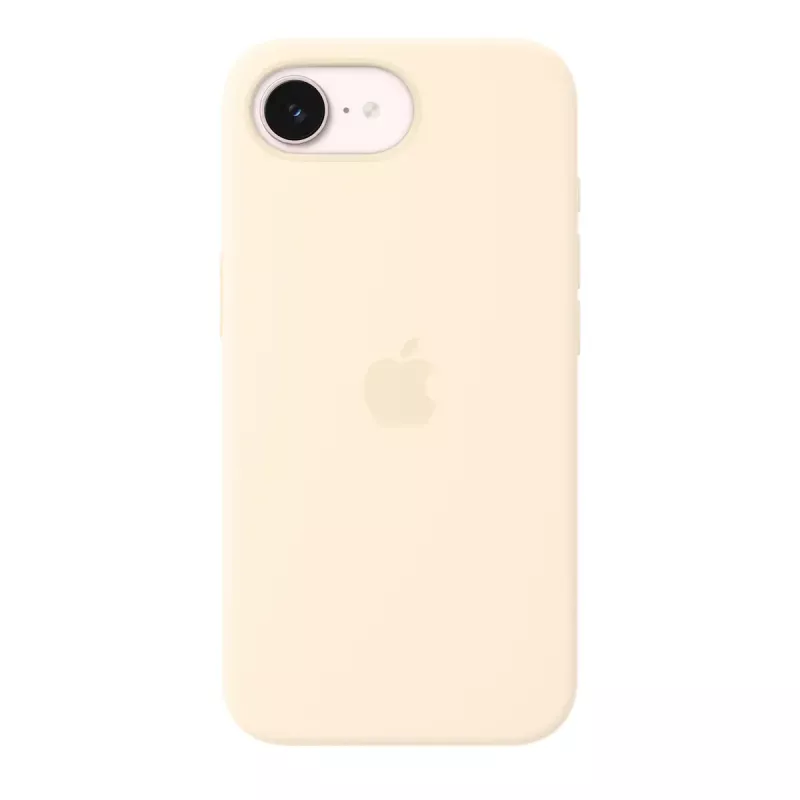 Apple MHWG4ZM/A custodia in silicone con MagSafe per iPhone 17e, vaniglia