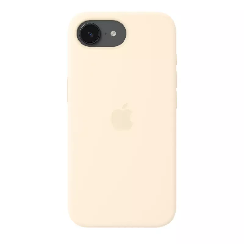 Apple MHWG4ZM/A custodia in silicone con MagSafe per iPhone 17e, vaniglia