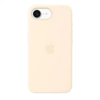 Custodia in silicone con MagSafe per Apple iPhone 17e — Vaniglia, per schermi da 6,1 pollici (15,5 cm)