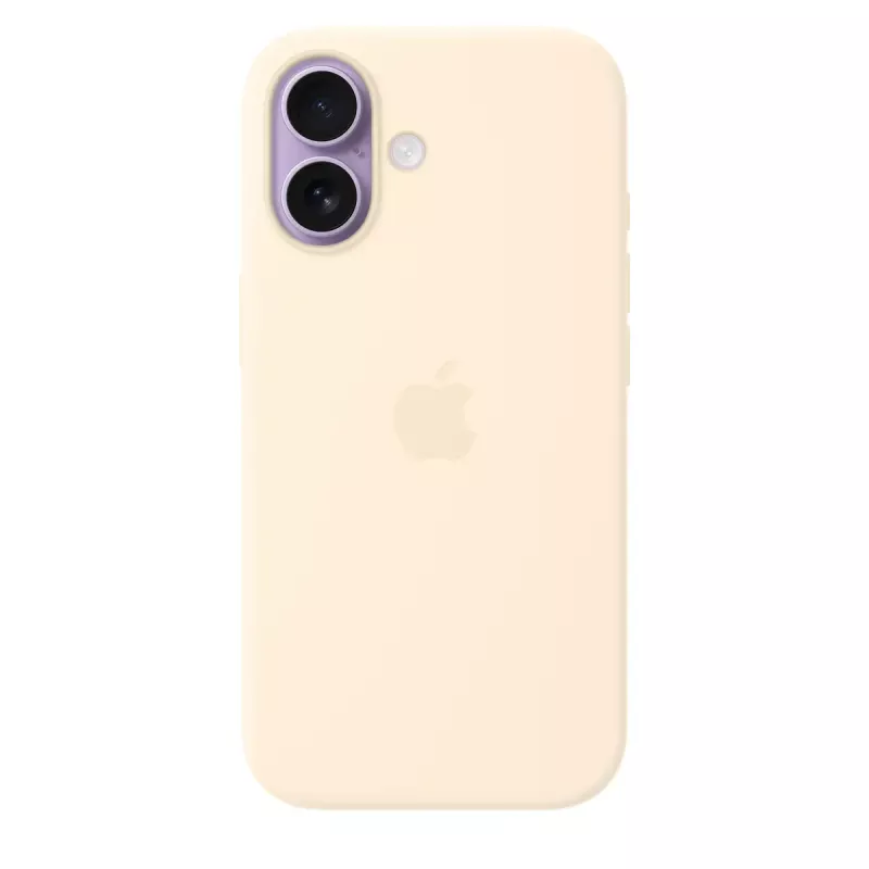 Custodia in silicone con MagSafe per Apple iPhone 17 — Vaniglia, custodia per schermo da 16 cm (6,3 pollici)