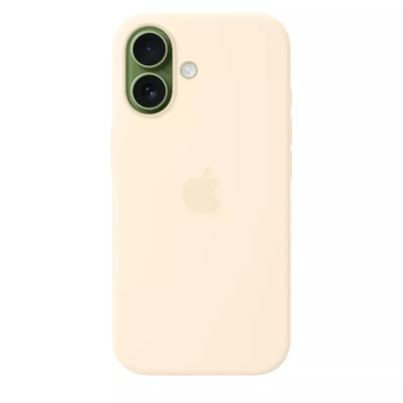 Custodia in silicone con MagSafe per Apple iPhone 17 — Vaniglia, custodia per schermo da 16 cm (6,3 pollici)