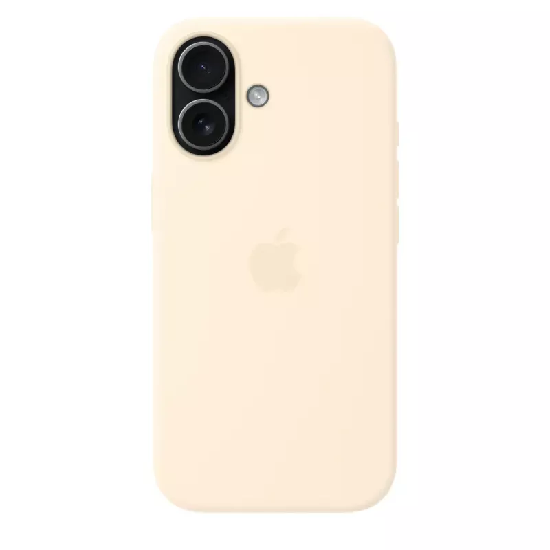 Custodia in silicone con MagSafe per Apple iPhone 17 — Vaniglia, custodia per schermo da 16 cm (6,3 pollici)