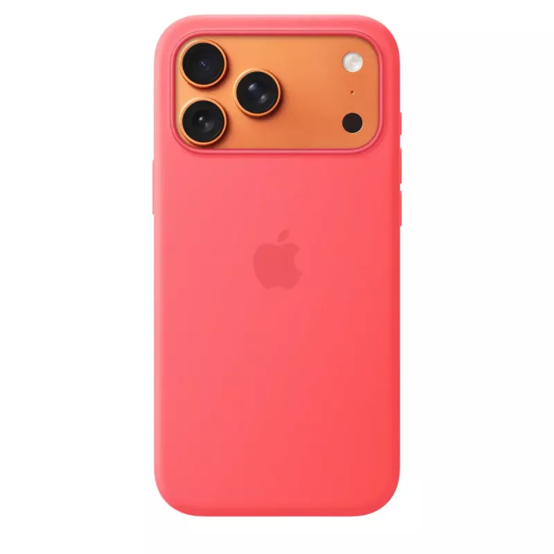Apple MHW64ZM/A custodia in silicone con MagSafe per iPhone 17 Pro Max, Bright Guava