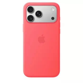 Custodia protettiva in silicone con MagSafe per Apple iPhone 17 Pro Max — Bright Guava (rosso), compatibile con 6,9 pollici