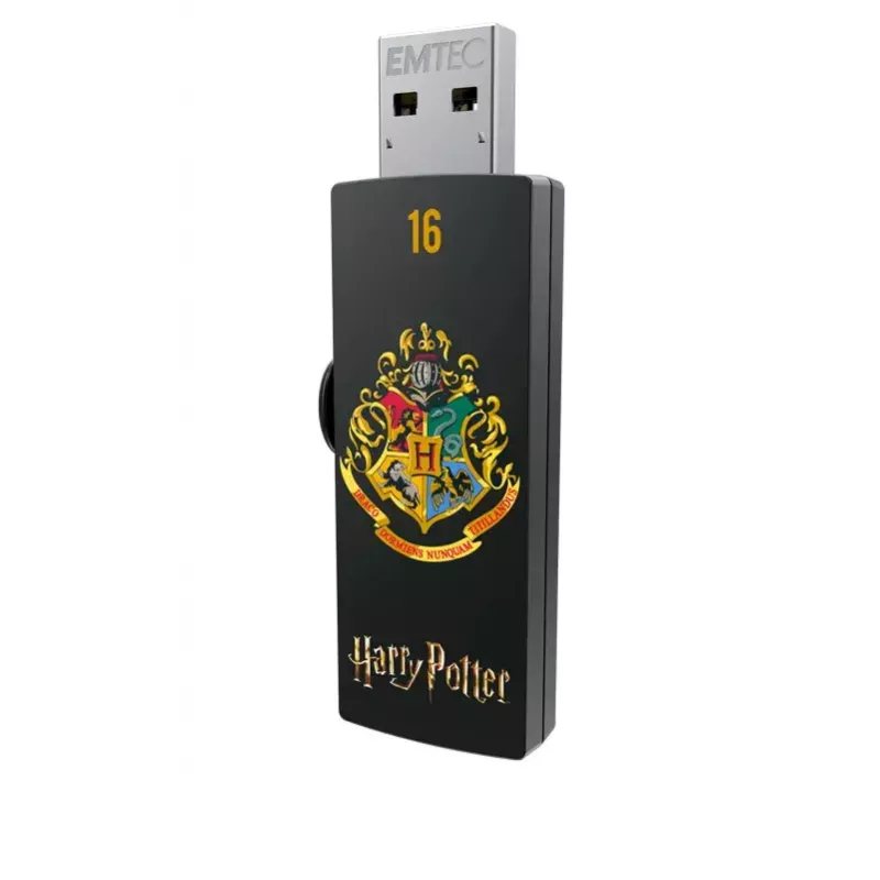 Chiavetta USB EMTEC M730 16 GB — USB Type-A 2.0, meccanismo a scorrimento, nero