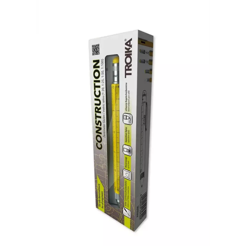 Set di penne tecniche TROIKA PIP20/YE Argento Giallo Nero