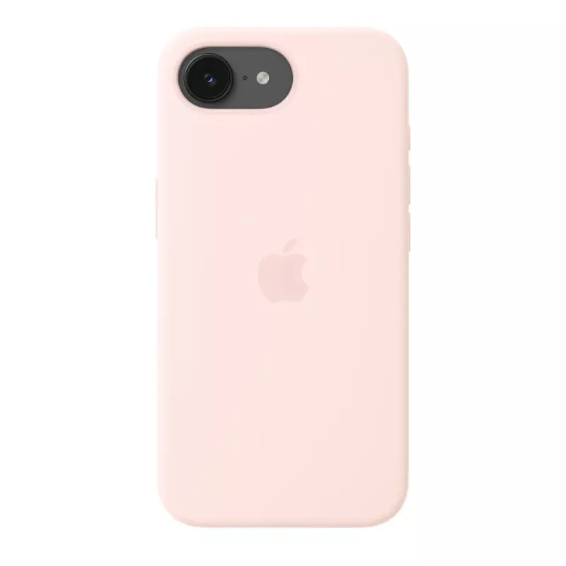Apple MHWJ4ZM/A custodia in silicone con MagSafe per iPhone 17e, 6,1 pollici (15,5 cm), Soft Pink