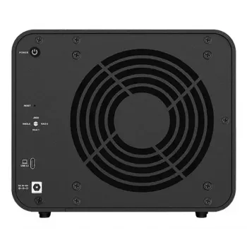 TerraMaster D8 HYBRID Disk-Array Desktop Nero 4-Bay HDD SSD