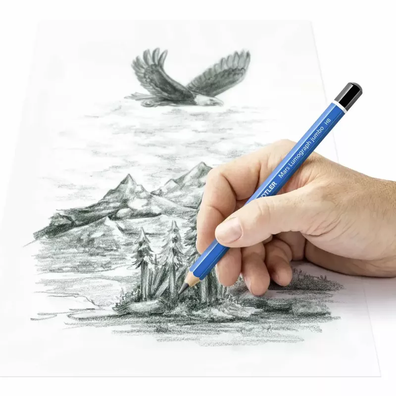 Matita Staedtler 100J 2B, laccata blu, mina 5,3 mm, 1 pz.